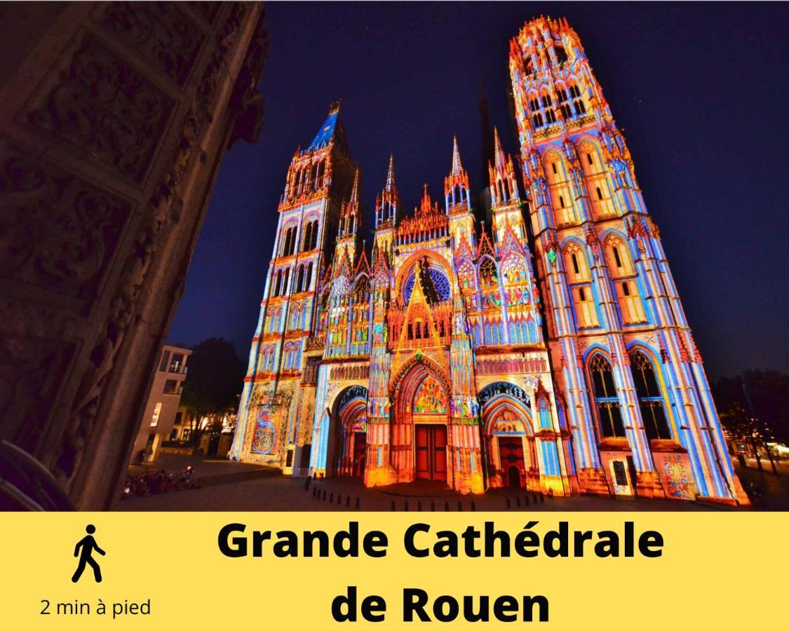 4 People+Free Street Parking+Cosy Centre Ville Lejlighed Rouen Eksteriør billede